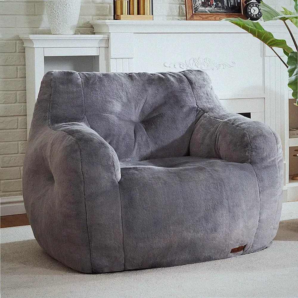 Bean Bag Chair for Adult Small Bean Bag Chairs with Arms Furry Beanbag Chair wit