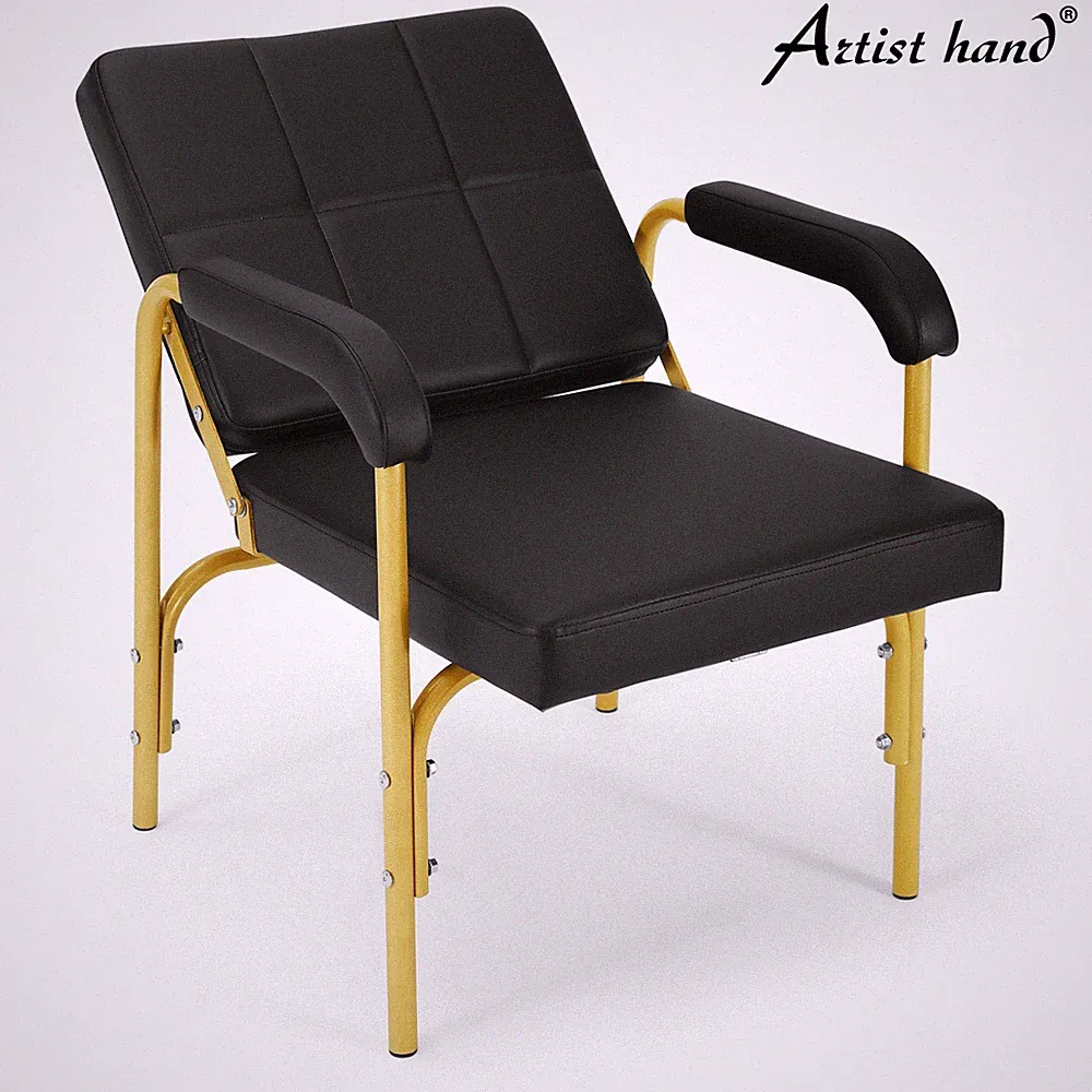 Black+Gold Heavy Duty Barber Shampoo Chair Recline Salon Spa Beauty Hair Dresser