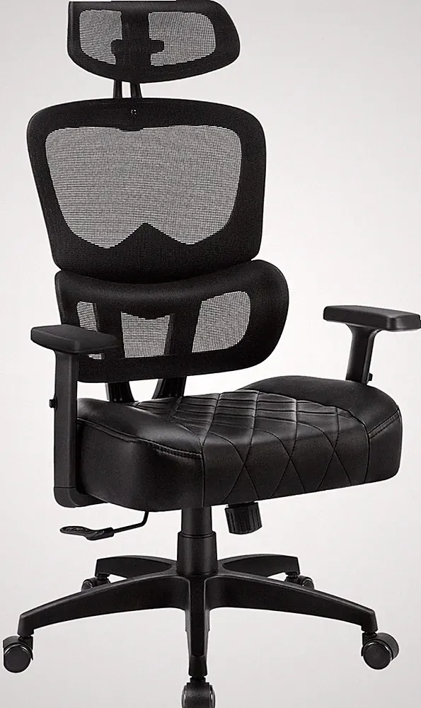 Ergonomic High Back Mesh Office Chair with Adjustable Headrest & Lumbar Support